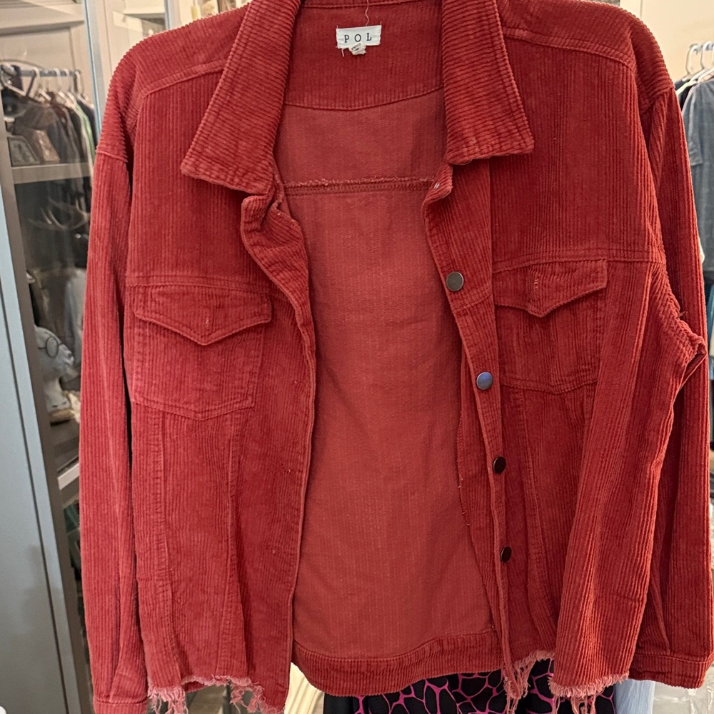 POL Women's Rust color Corduroy Jacket